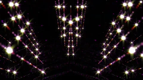 Glitter lights Wave waving passing motion animation Stock Footage 253426025
