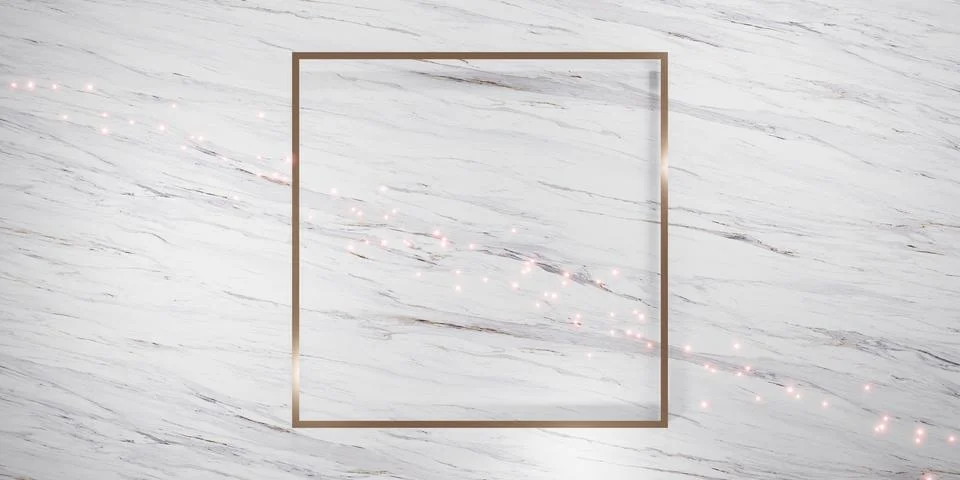 Glitter luxury frame background For pasting text and content 3D illustrations Stock Illustration