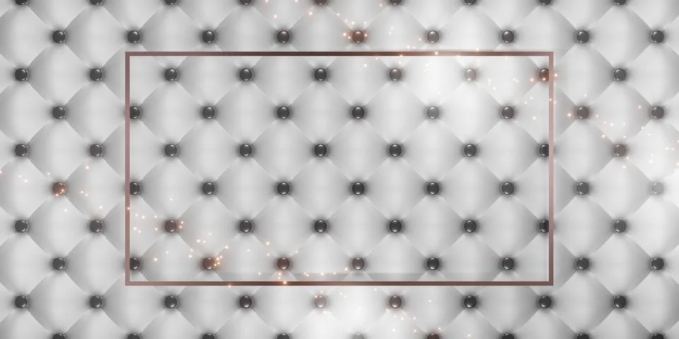 Glitter luxury frame background For pasting text and content 3D illustrations Stock Illustration