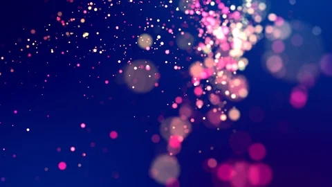 Glitter magic multicolor particles fly and glow in viscous liquid with amazing Stock Footage 118946489
