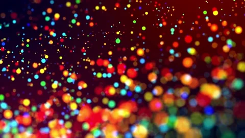 Glitter magic multicolored particles fly and glow in viscous liquid with amazing Stock Footage 130177778