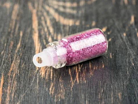 Glitter for makeup Stock Photos