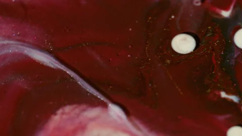 Glitter oil ink paint background shimmer bubbles Stock Footage 325330132