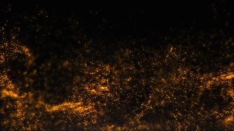 Glitter orange particles abstract background flickering particles Stock Illustration