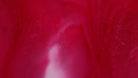 Glitter paint drip fluid water red water texture Stock Footage 331052167