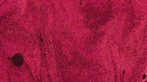 Glitter paint drop shimmering gloss pink black Video stock 280021025