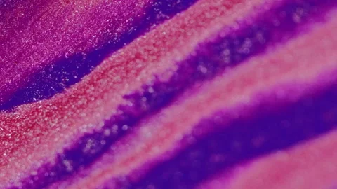 Glitter paint spill fluid background pink blue ink Stock Footage 264962086