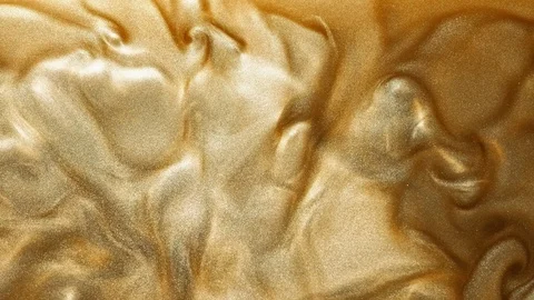 Glitter paint texture overlay golden fluid flow Stock Footage 123586648
