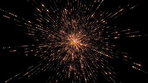 Glitter Particles Background. Gold Particles. Loop Video stock 129261900