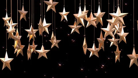 Glitter Particles Background. Gold Particles. Loop Video stock 129453623