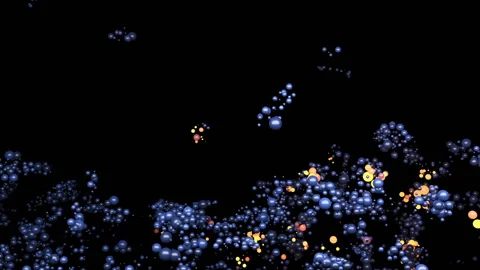 Glitter Particles Background. Gold Particles. Loop Video stock 130688326