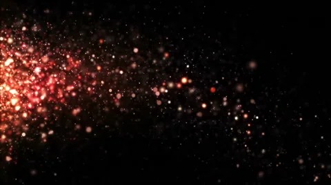 Glitter Particles Drifting Orange Stock Footage 40085952