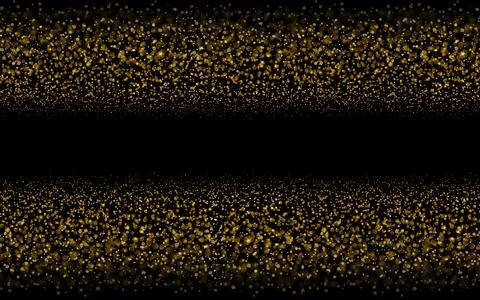 Glitter particles effect. Sparkling background luminous gold Stars Star dust Stock Illustration