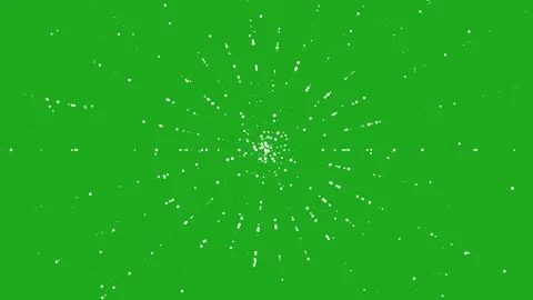 Glitter particles emitting from center on green screen background Stock Footage 260696433