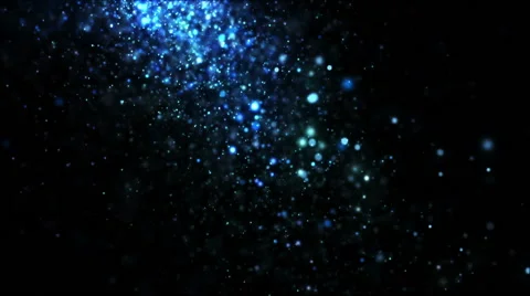 Glitter Particles Falling Blue Stock-Footage 40086015
