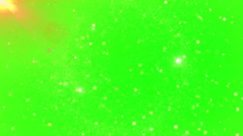Glitter particles falling on green screen with spotlights Video stock 337523929