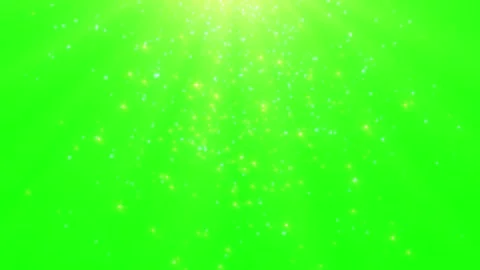Glitter particles falling on green screen with spotlight Video stock 337983503