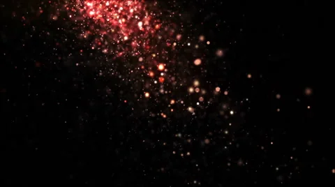 Glitter Particles Falling Orange Stock-Footage 40086230