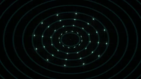 Glitter Particles Forming Circular Waves Seamless Loop 스톡 동영상 342731114