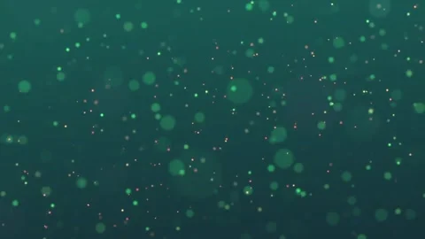Glitter particles with green bokeh bubbles green screen Stock-Footage 257087217
