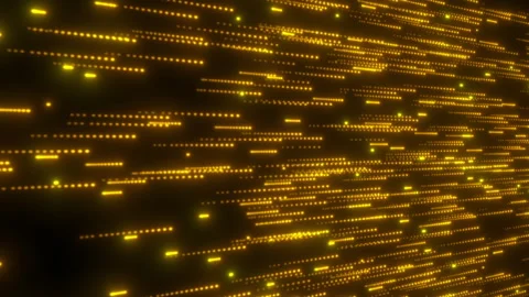 Glitter particles moving in space, Golden rays pattern, Wall of glitter Stock Footage 343817527