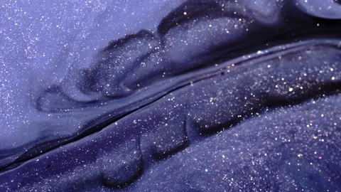 Glitter Ridge Cutting Through Inky Wave Flow Stock Footage 346605038