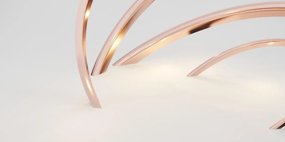 Glitter ring background abstract white backdrop 3d illustration Stock Illustration