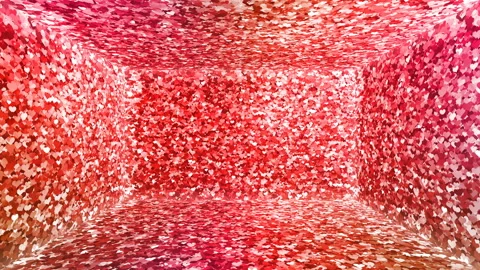 Glitter Room Red Heart 1 4k Stock Footage 106537079