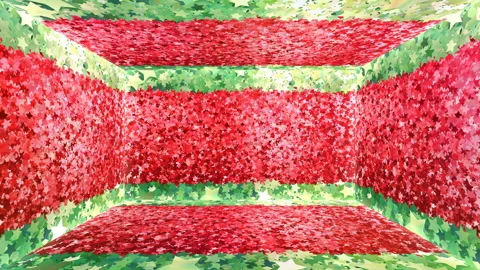 Glitter Room Red Star 3 4k Stock Footage 106539776