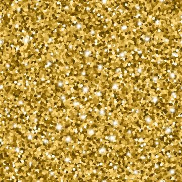 Glitter seamless pattern with golden circles and shiny sparkles イラスト素材