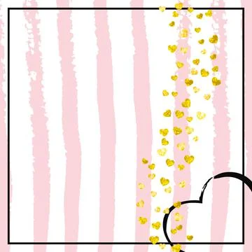 Glitter Sequins. New Year Particle. Golden Stock Illustration