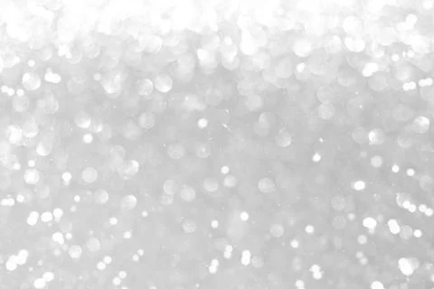 Glitter silver lights defocused background Stockillustratie