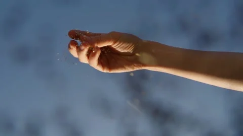 Glitter sky magic simmer mood Slow motion video footage Vídeo Stock 139528476