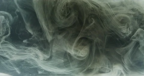 Glitter smoke texture ink water swirl gray black Stock Footage 193577761