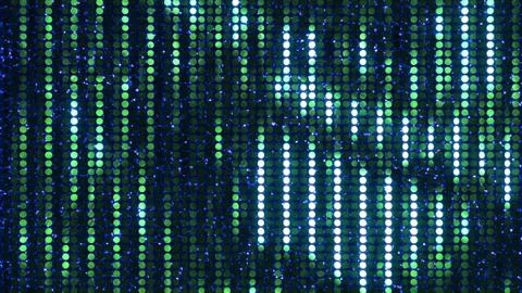 Glitter Spangle line curtain 3D illustration background Green307 Stock Illustration