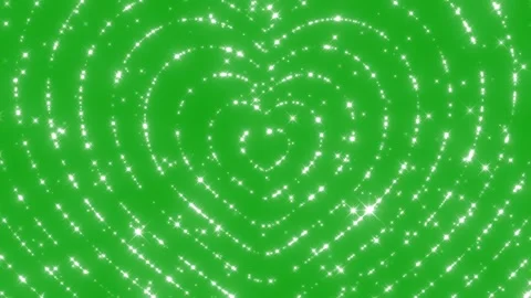 Glitter sparkle animated green screen, 3D Animation. White shining dust light. Stock Footage 291393402