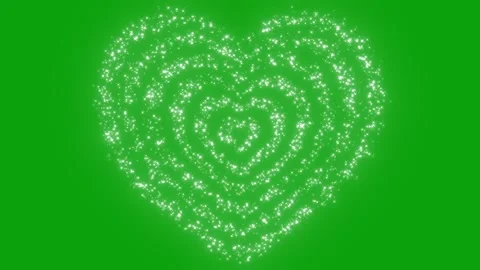 Glitter sparkle animated green screen, 3D Animation. White shining dust light. Stock Footage 291393409