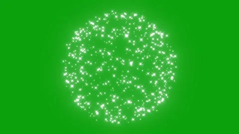 Glitter sparkle animated green screen, 3D Animation. White shining dust light. Stock Footage 291393776