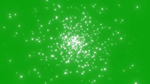 Glitter sparkle animated green screen, 3D Animation. White shining dust light. Stock Footage 291393786