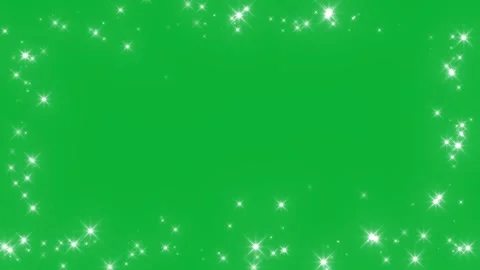 Glitter sparkle animated green screen, 3D Animation. White shining dust light. Stock Footage 291393845