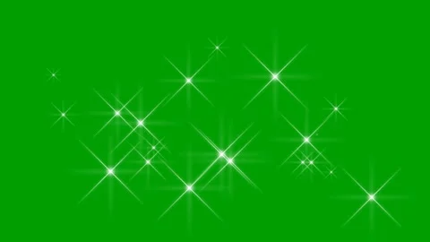 Glitter Sparkle Animation Green Screen   Glitter Light Burst Overlay Stock Footage 320364286