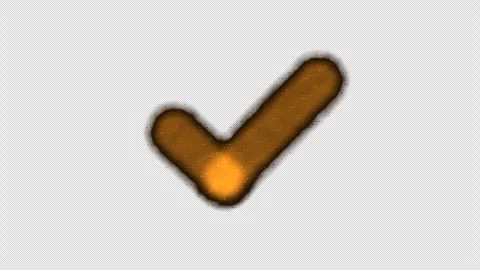 Glitter Sparkle Checkmark Icon Animation Seamless Loop Stock Footage 341817444