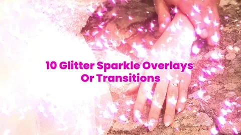 Glitter Sparkle Overlays Or Transitions Stock After Effects