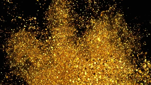 Glitter Sparkle Particle Explosion Background Texture Slow Motion alpha channel Stock Footage 113347220