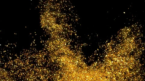 Glitter Sparkle Particle Explosion Background Texture Slow Motion alpha channel Stock Footage 115532313