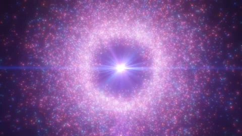 Glitter Sparkle Spinning Particle Vortex Spiral of Bright Glow Stars Stock Footage 157635389