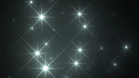 Glitter Sparkles Animation Loop. Camera Flashes on Black Background Seamless Stock-Footage 315240413
