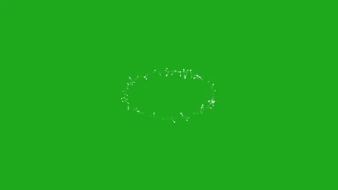 Glitter sparkles with circular pattern on green screen background Stock Footage 275017784