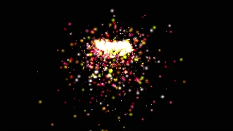 Glitter sparkles motion graphics with night background Stock Footage 165278073