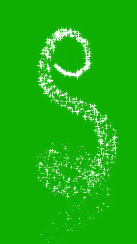 Glitter sparkles stream vertical motion graphics with green screen background Stock Footage 280257495